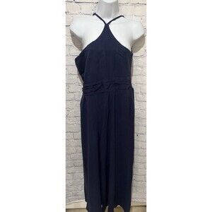 ANRABESS WOMEN DRESSY JUMPSUIT HALTER SLEEVELESS CASUAL WIDE LEG Pants Large